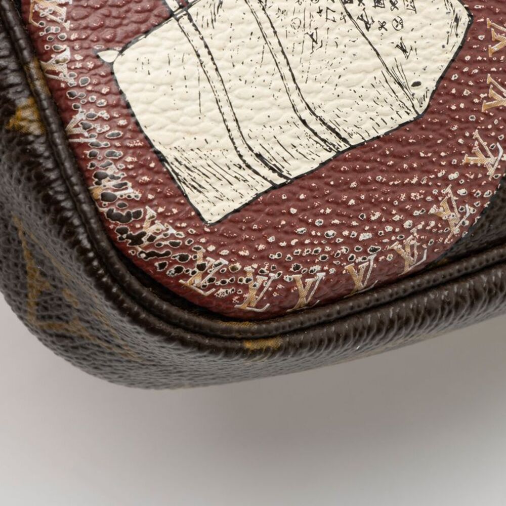 Louis Vuitton Limited Edition Monogram Canvas Patches Mini Pochette Accessoires - Picture 12 of 14